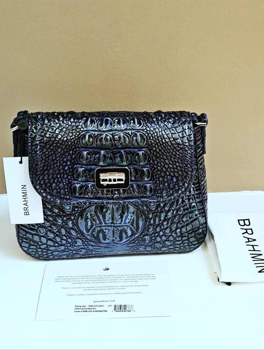 NWT Brahmin ROYAL BLUE Gianna